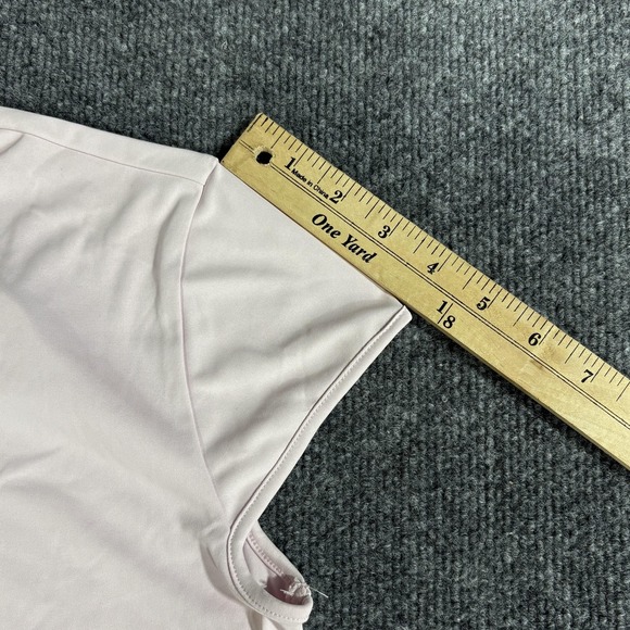 Fila Lecco Cap Sleeve Top Womens Large Light Pink Performance Polo Shirt Tennis - Picture 12 of 14